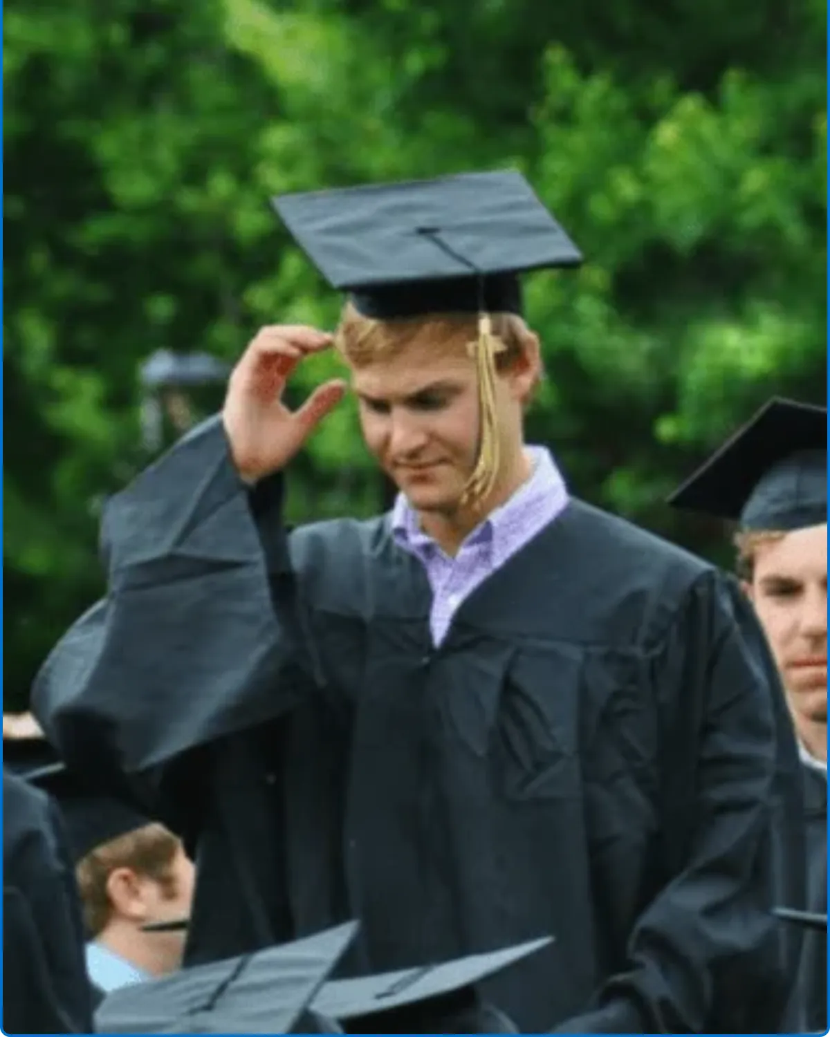 Austin at his college graduation