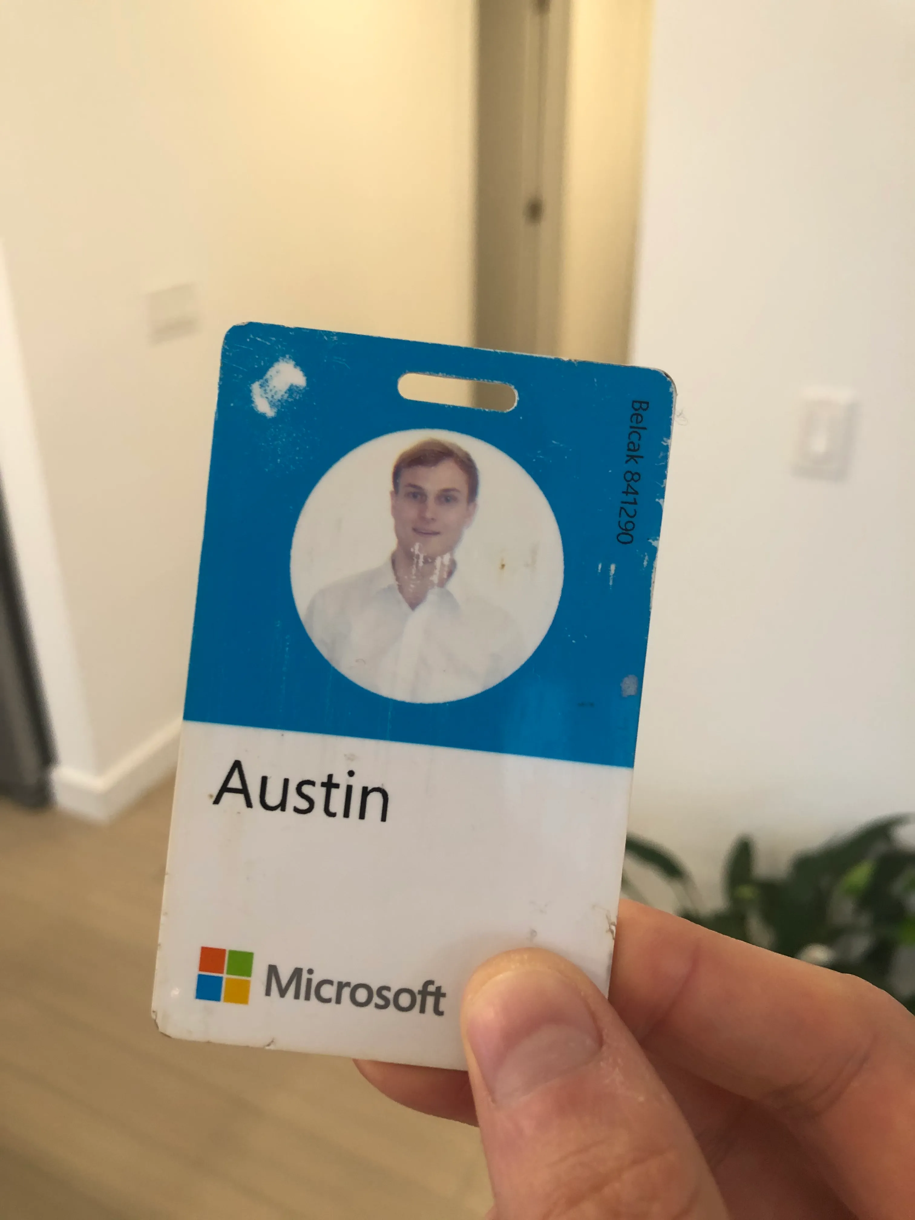 Austin's Microsoft badge